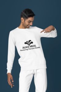 mockup-of-a-joyful-man-in-a-studio-pointing-at-his-new-round-neck-sweatshirt-m37768